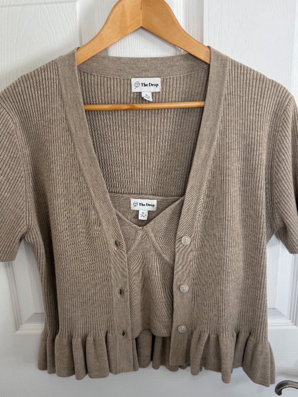 Two piece cropped sweater set